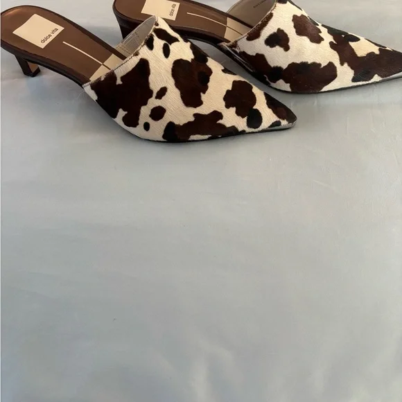 Dolce Vita Animal Print Mules in Brown and Cream 6.5 - Picture 3 of 7
